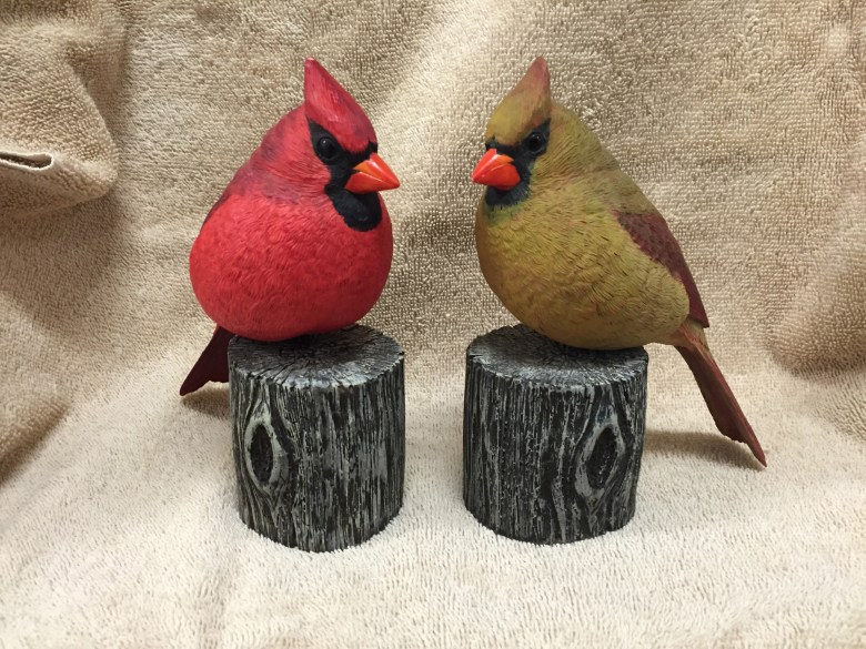 S Hamrick Cardinals Carvings